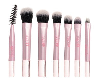 Kit Brochas Mini Cristal Rosada