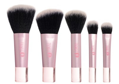 Kit Brochas Mini Cristal Rosada
