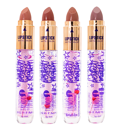Brillo Mágico Doble Con Labial 24k Trendy