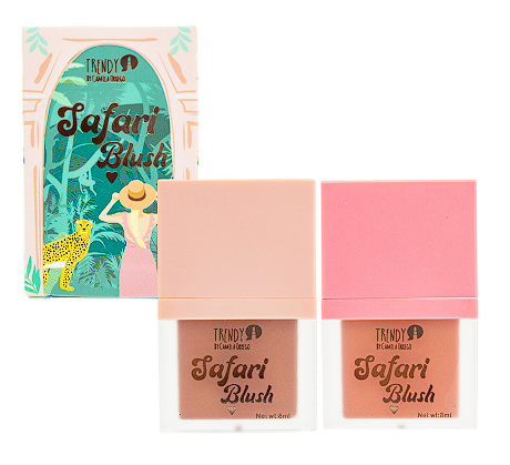 Kit Dúo Rubor Líquido Safari Blush Trendy