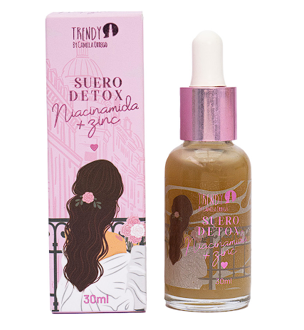 Suero Detox Niacinamida + Zinc Trendy Skincare 30ml