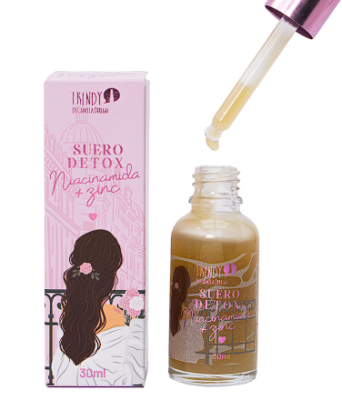 Suero Detox Niacinamida + Zinc Trendy Skincare 30ml